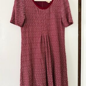 Maeve Red and White Patterned Dress | Anthropologie